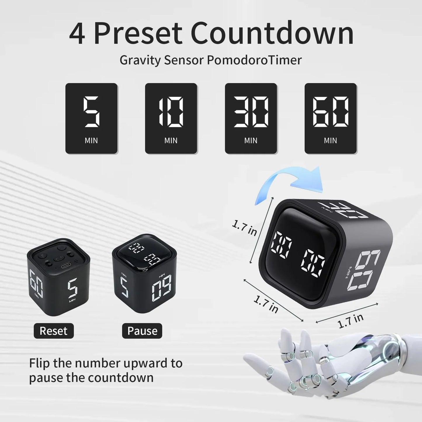 Zareen Focus Cube – Smart Task Timer